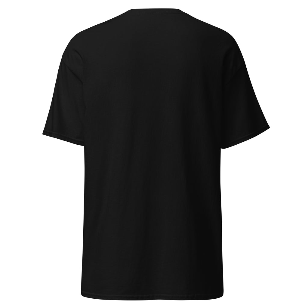 BRAIN SCAN black unisex t-shirt, back view (plain back) – MIXIGNALS