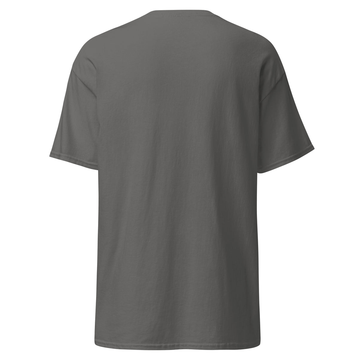 KISS charcoal unisex t-shirt, back view (plain back) – MIXIGNALS
