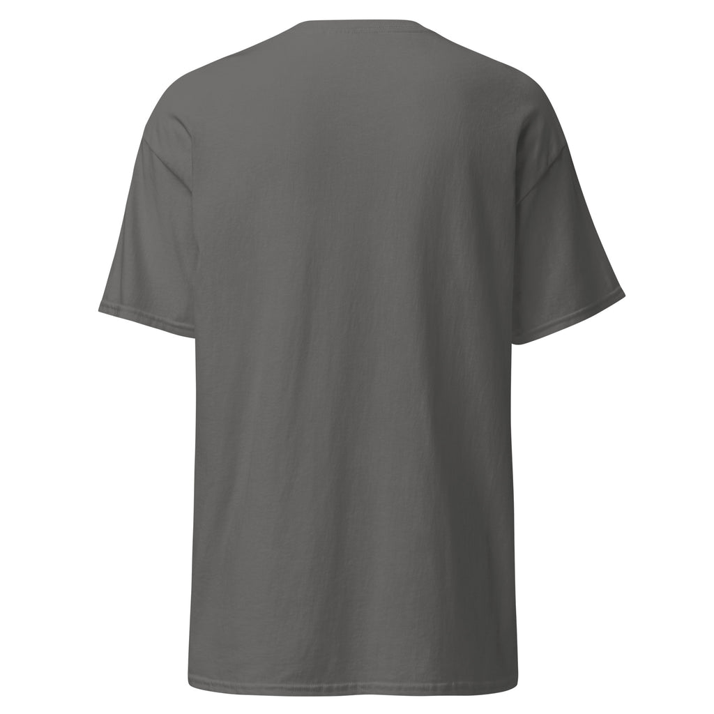 KISS INVERT charcoal unisex t-shirt, back view (plain back) – MIXIGNALS
