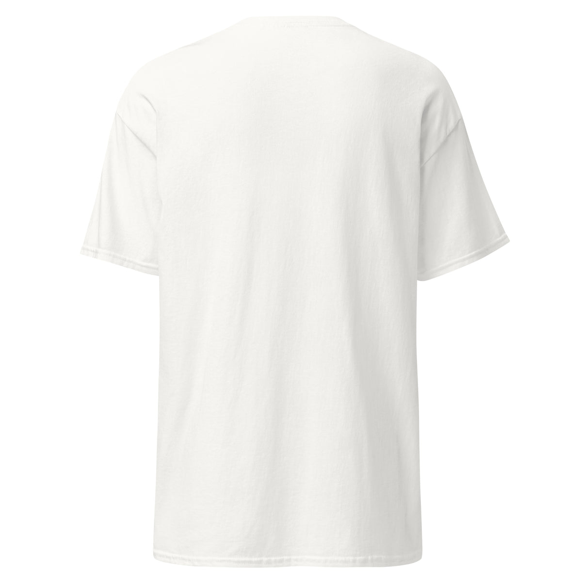 BRAIN SCAN INVERT white unisex t-shirt, back view (plain back) – MIXIGNALS