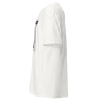 KISS INVERT white unisex t-shirt, left side view – MIXIGNALS