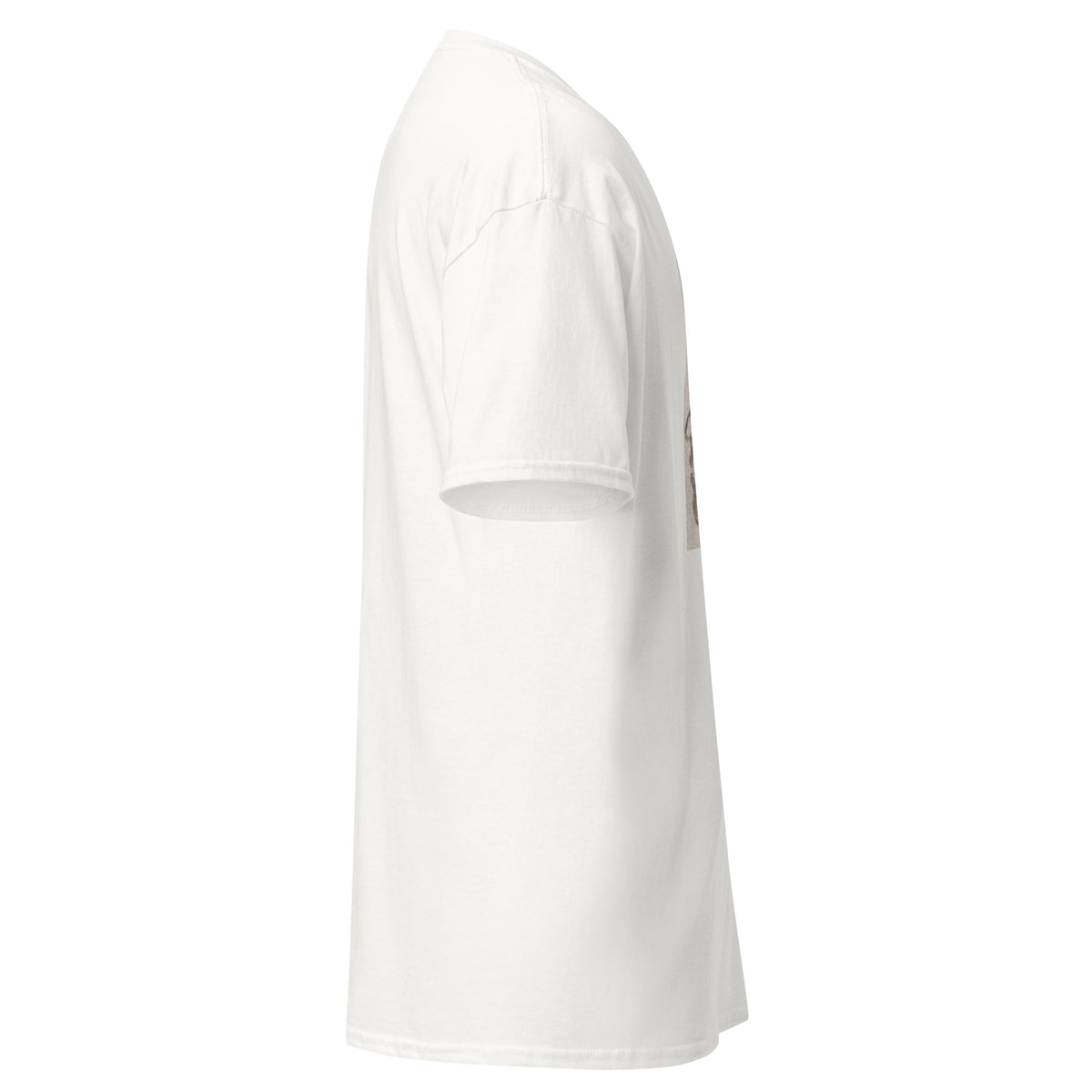 BRAIN SCAN white unisex t-shirt, right side view – MIXIGNALS