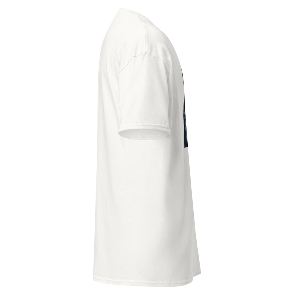 BRAIN SCAN INVERT white unisex t-shirt, right side view – MIXIGNALS